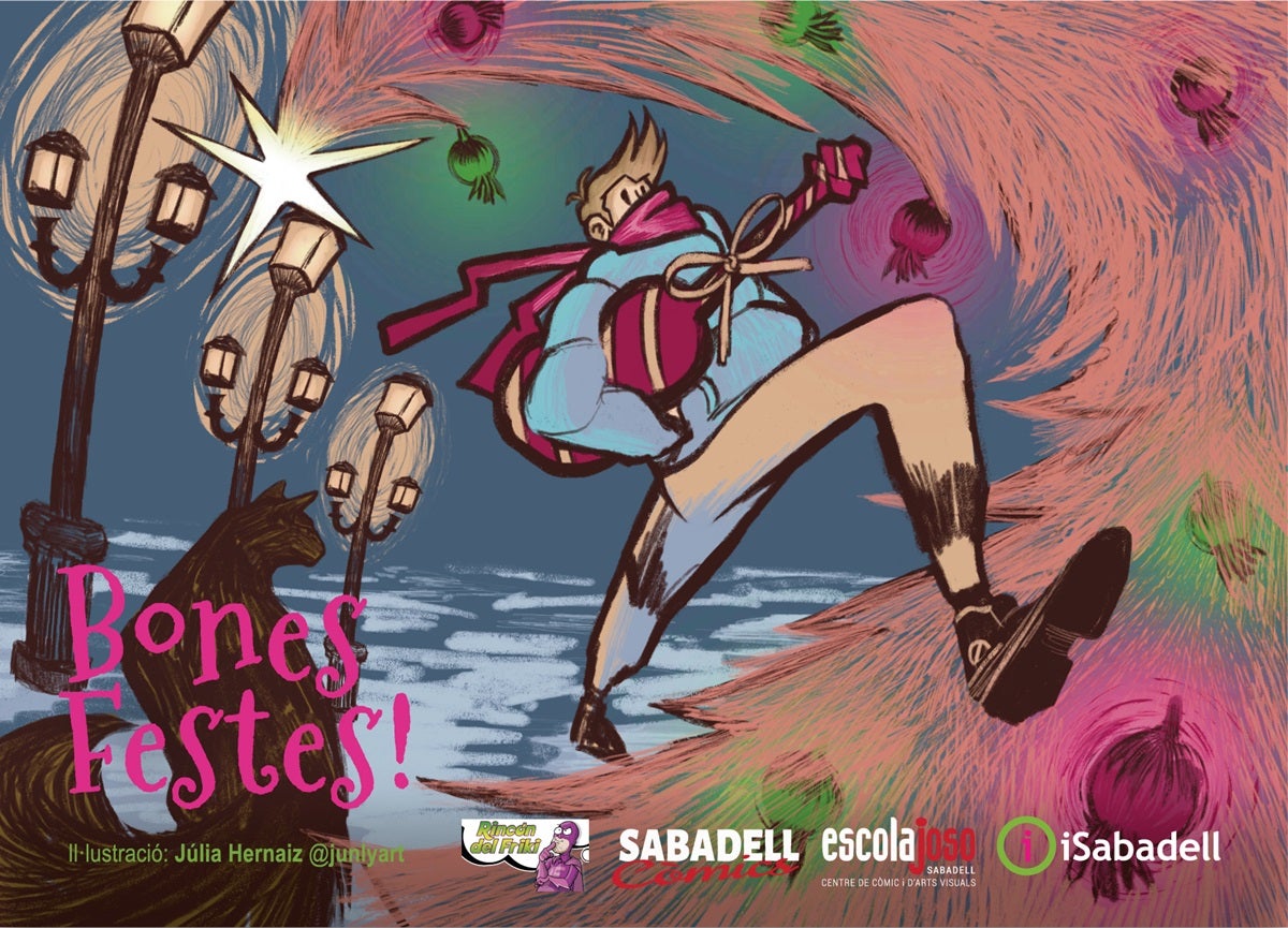 La postal guanyadora del concurs. Autora: Julia Hernaiz.