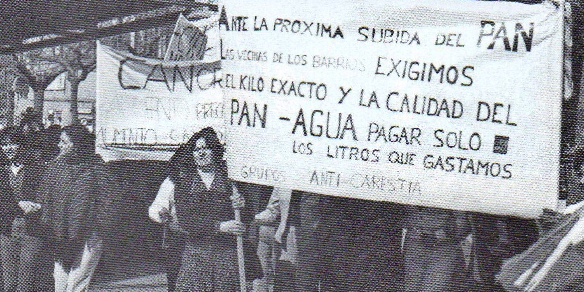 Manfiestació del grup anticaristia creat des del moviment veïnal.