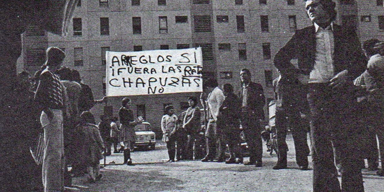 Concentració dels veïns del Polígon Espronceda.