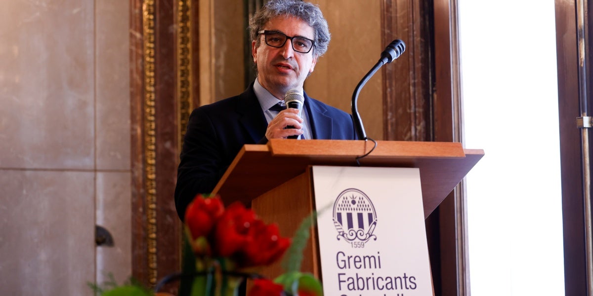 El president del Gremi de Fabricants, Esteve Gené. Autor: D.Jiménez.