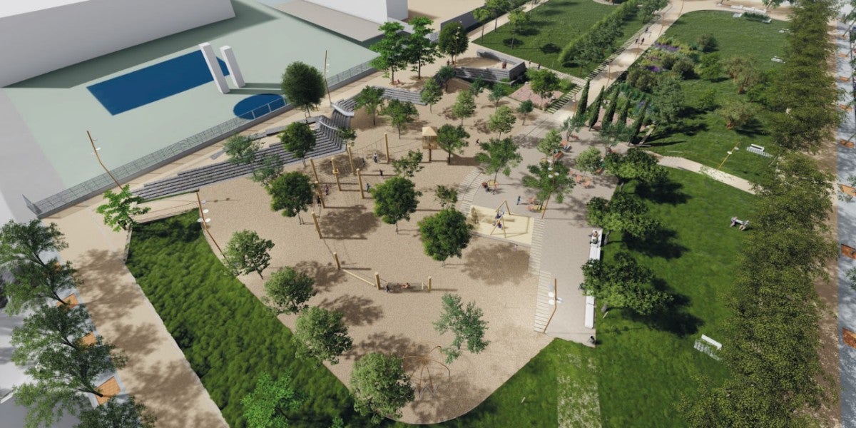 Simulació del futur Jardí del Sud. Font: Ajuntament.