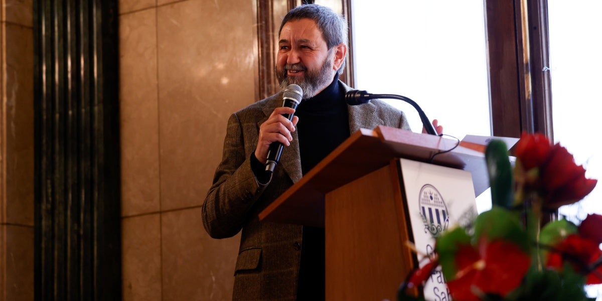 Josep Casamartina, durant el seu discurs. Autor: D.Jiménez.