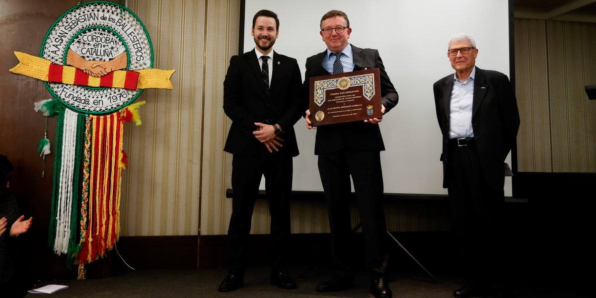 Rafael Márquez, amb un dels 'Cordobanes'. Autor: D.Jiménez.