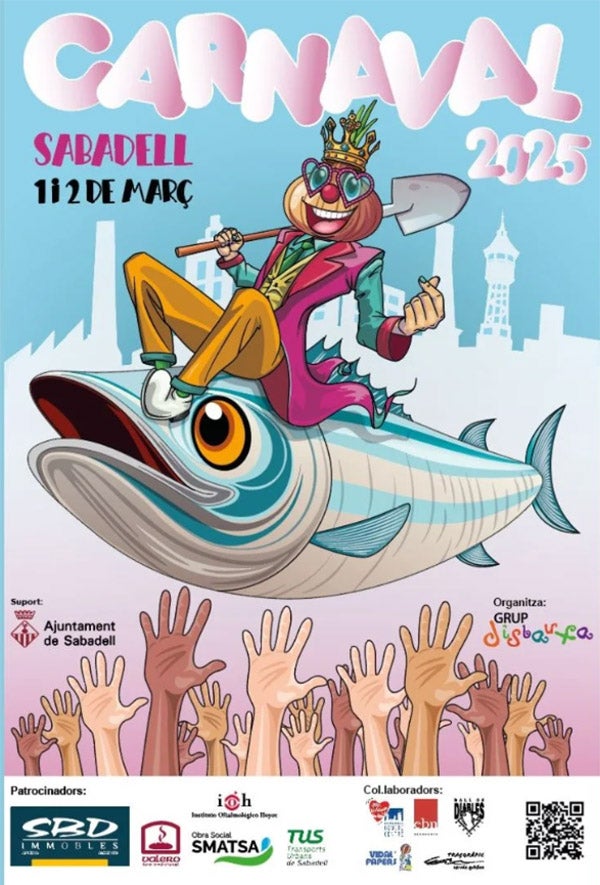 Cartell del Carnaval 2025. Autor: Disbauxa. Font: Instagram.