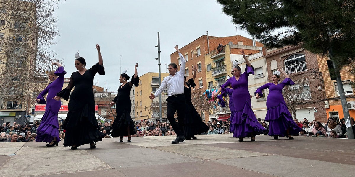 Una de les actuacions del Febrer Cultural de 2025, a càrrec d'Harmony. Autor: J.d.A.