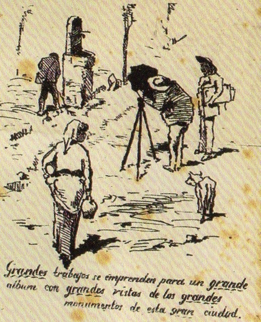 Vinyeta satírica de Revista del mes de mayo (1881)