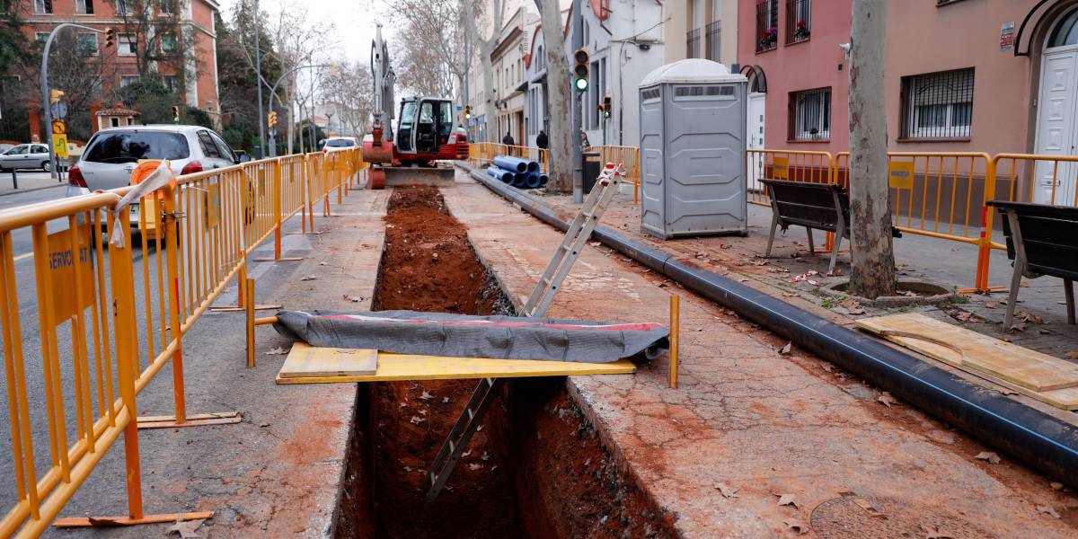 Punt aproximat del carrer Vilarrubias on s'han trobat les restes humanes. Autor: David Jiménez.