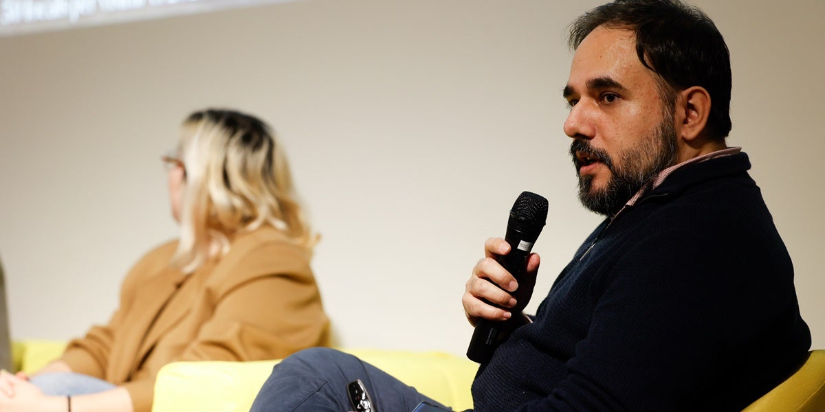 Miquel Àngel Claveria, encarregat del disseny gràfic de l'anuari. Autor: David Jiménez