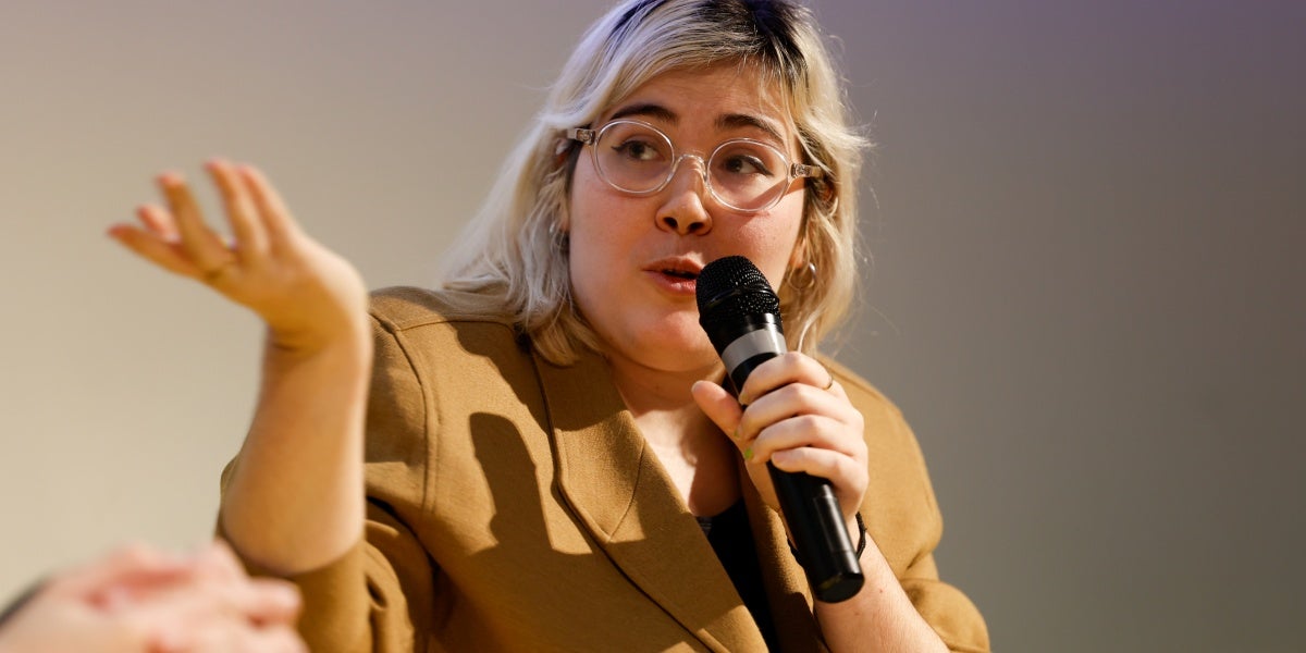 La il·lustradora sabadellenca Marina Vidal, autora de 'La cartolina'. Autor: D.Jiménez.