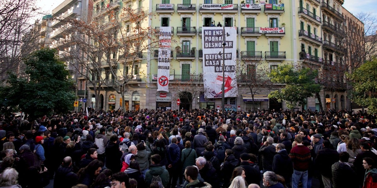 El moviment per l'habitatge, a la Casa Orsola. Autor: ACN.