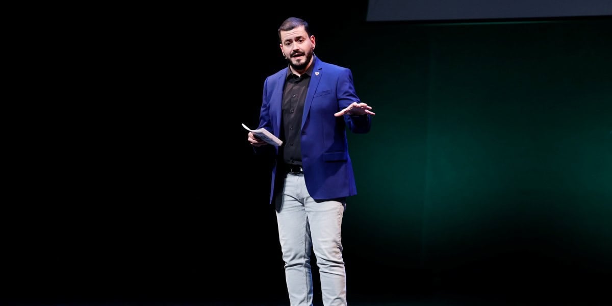 Juanma Romero, presentador de l'acte. Autor: D. Jiménez.