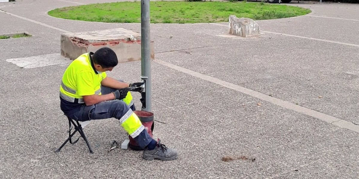 Renovació de fanals, en una imatge d'arxiu. Autor: cedida.