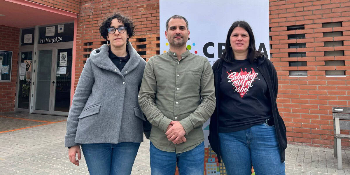 Anna Lara, Oriol Rifer i Aurora Murillo, a La Creu Alta. Autor: Jordi M.