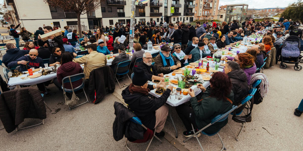 Agre final per a la calçotada de Can Capablanca, amb un artefacte explosiu. Autor: cedida.