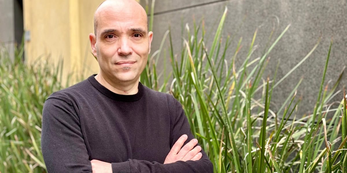 Foto portada: el docent i professor Joan Berlanga. Autor: J.d.A.