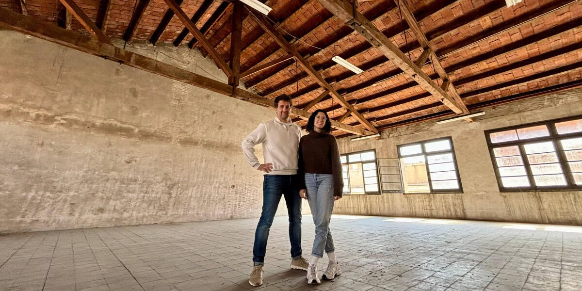 Marc Lorenzo i Núria Ollé, d'Àrtic Teatre, a la Padró Casas. Autor: J.d.A. 