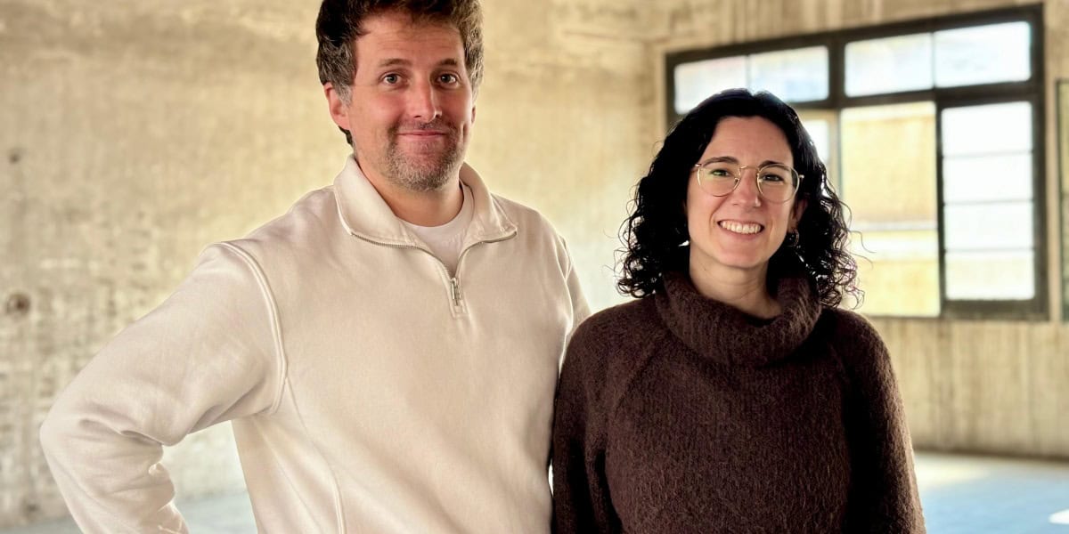 Marc Lorenzo i Núria Ollé, d'Àrtic Teatre, a la Padró Casas. Autor: J.d.A. 