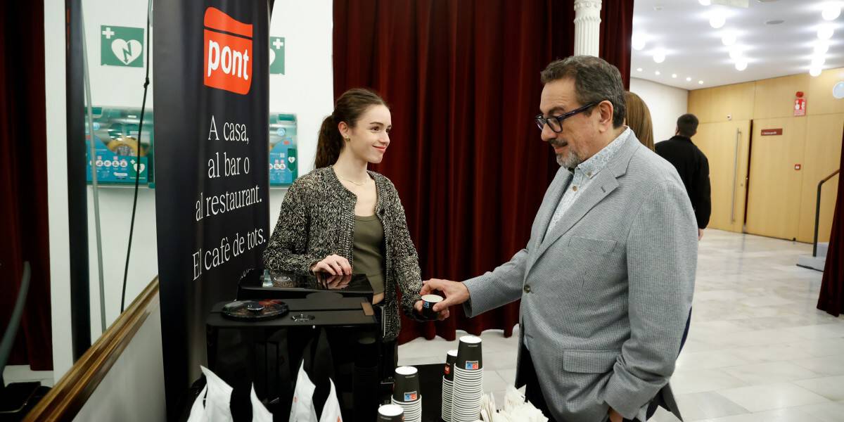 Els patrocinadors Cafès Pont, presents a l'acte. Autor: D. Jiménez.