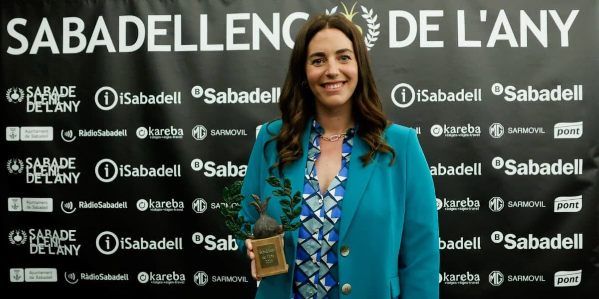 Maica García, amb el premi. Autor: D. Jiménez.