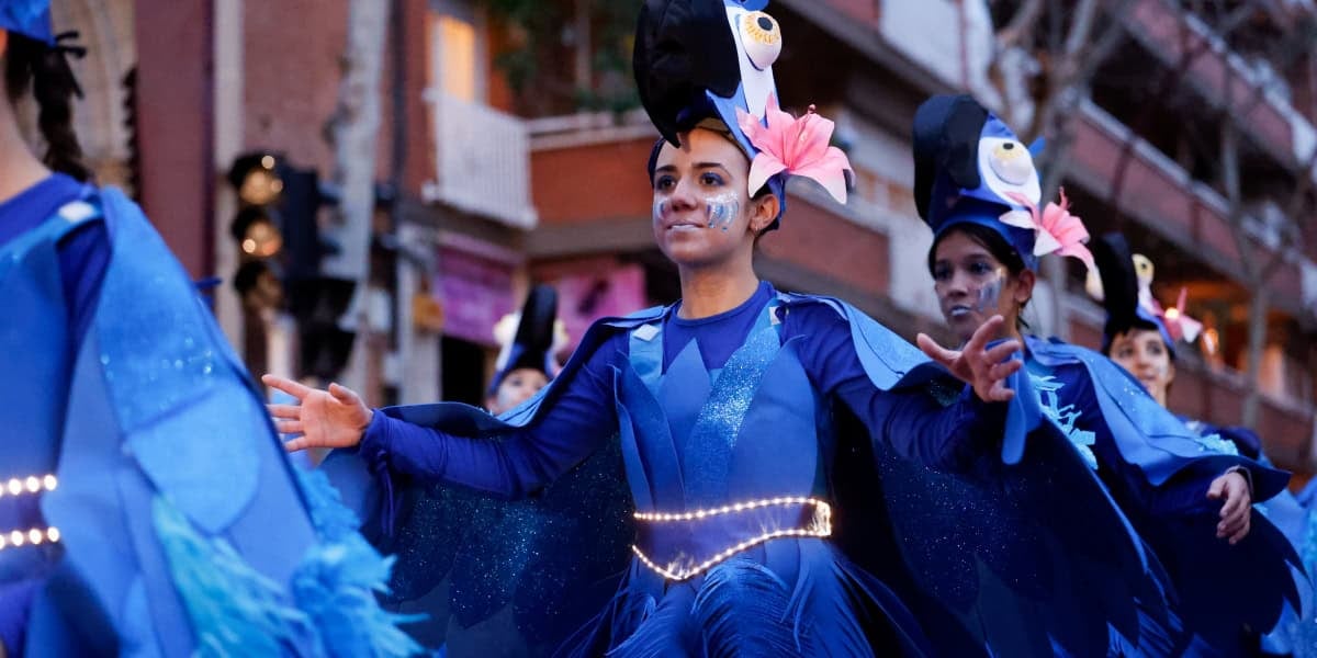 Una de les comparses del Carnaval 2025 a Sabadell. Autor: D.Jiménez.