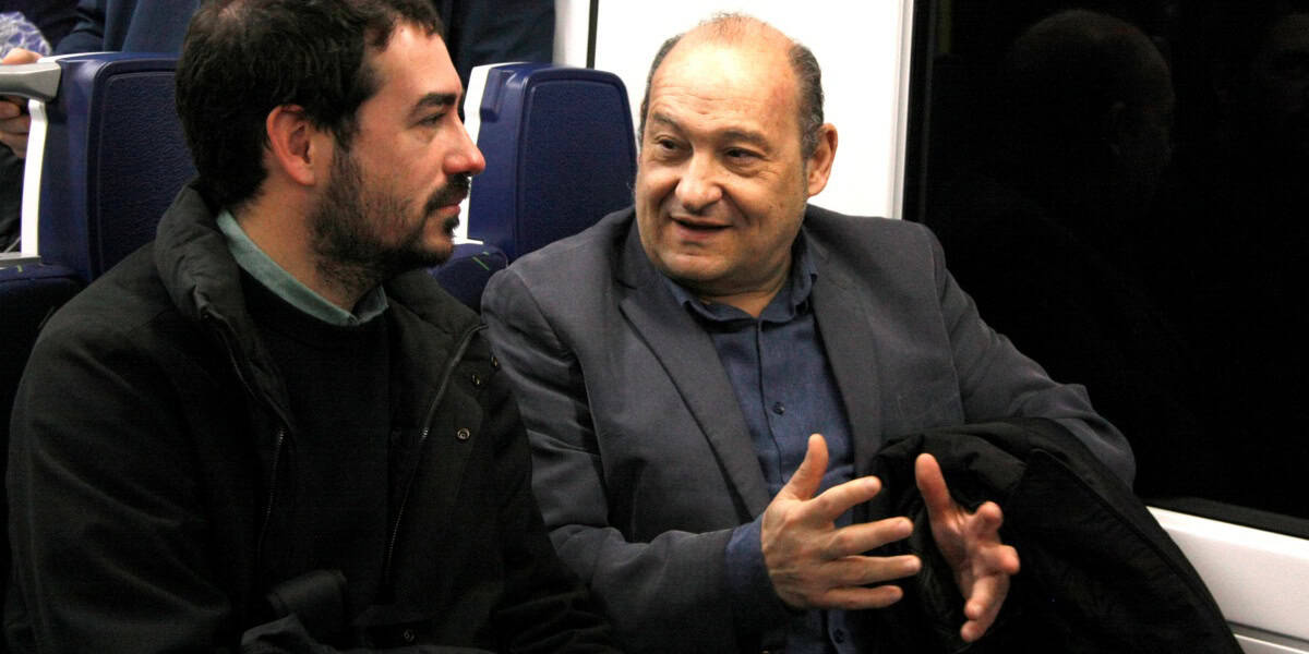 El president de l'empresa pública FGC, Carlos Ruiz, a la dreta. Autor: ACN.