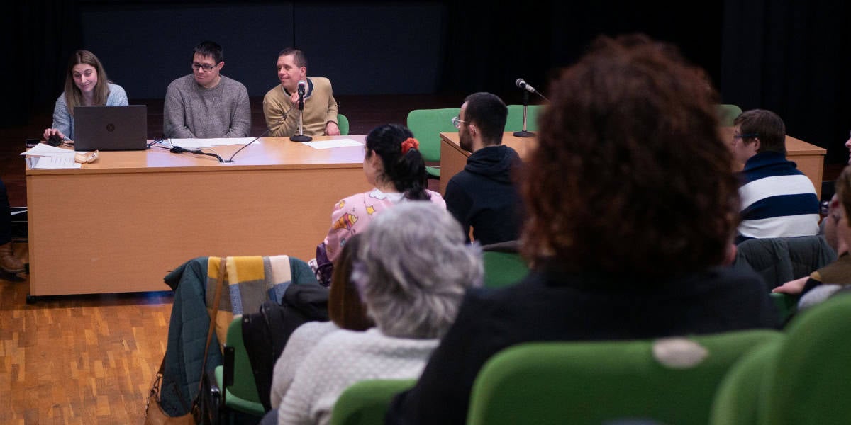 Taula rodona pel Dia de la Síndrome de Down. Autor: cedida.