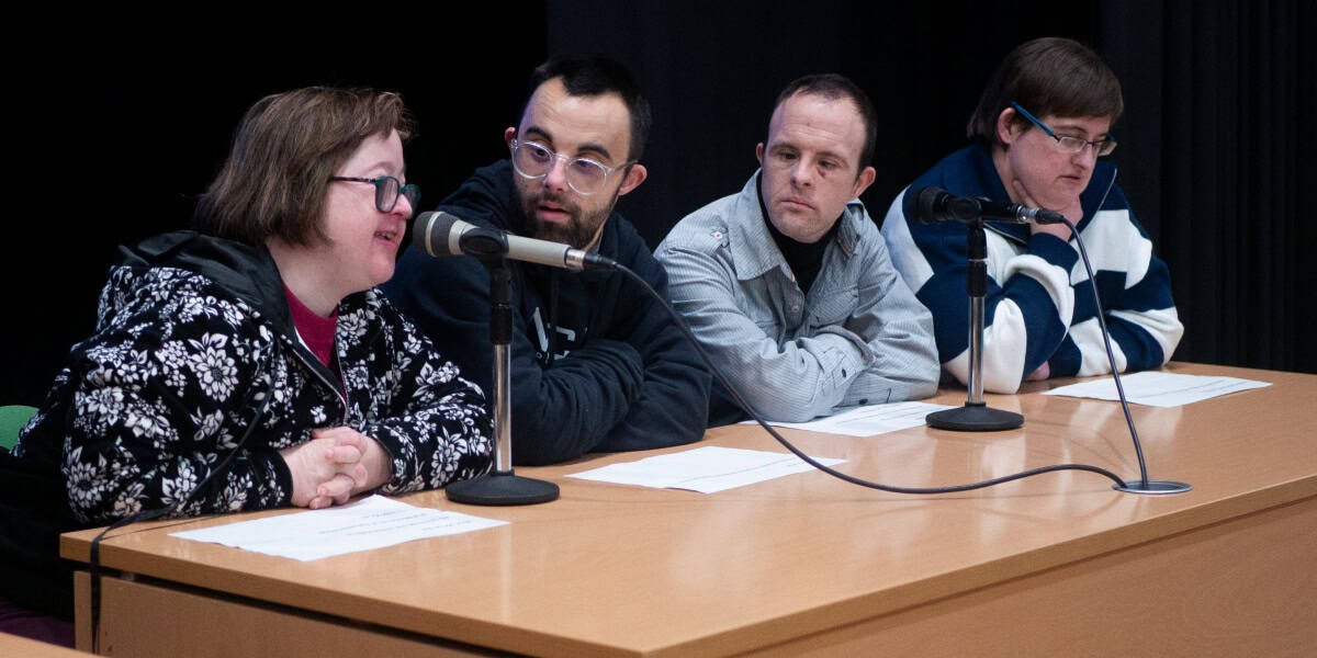 Taula rodona pel Dia de la Síndrome de Down. Autor: cedida.