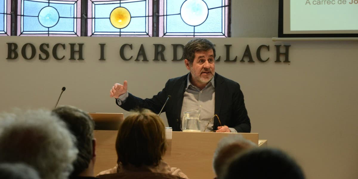 Jordi Sánchez, a la Fundació Bosch i Cardellach. Autor: Jordi M.