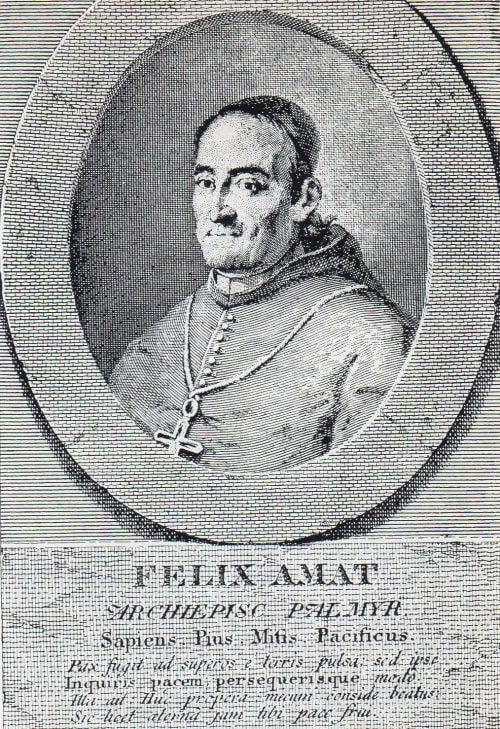 L'arquebisbe Fèlix Amat, representant d'una de les nissagues sabadellenques.