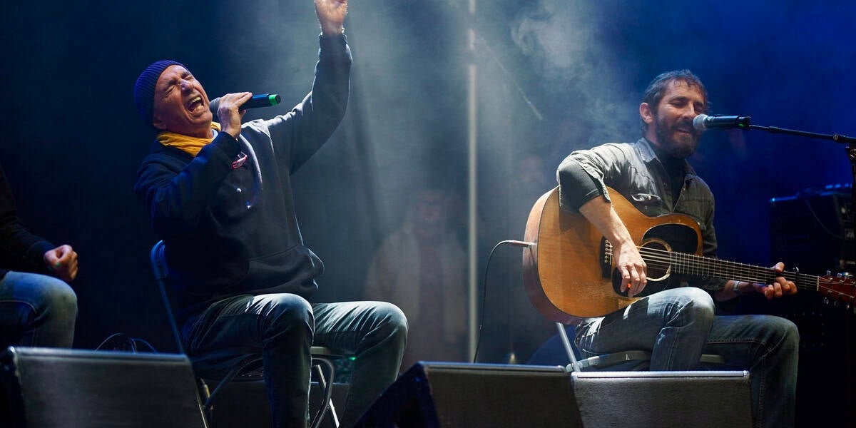 Lluís Llach, un dels protagonistes de la jornada Sabadell amb la Bressola. Autor: ACN.