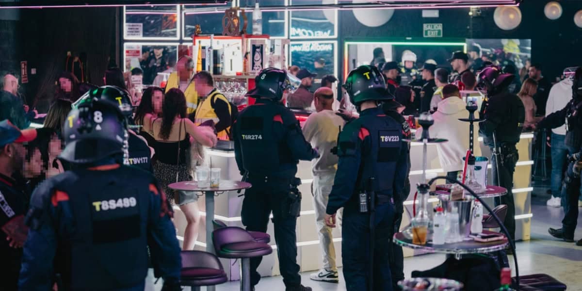 Batuda policial en una discoteca de Terrassa. Autor: cedida.