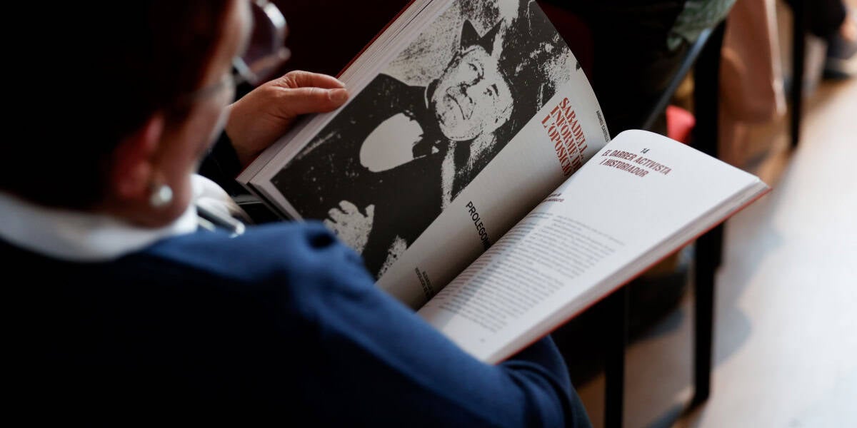 Presentació del llibre 'Els fronts infinits', de Josep M.Benaul, la biografia d'Andreu Castells. Autor: D.Jiménez.