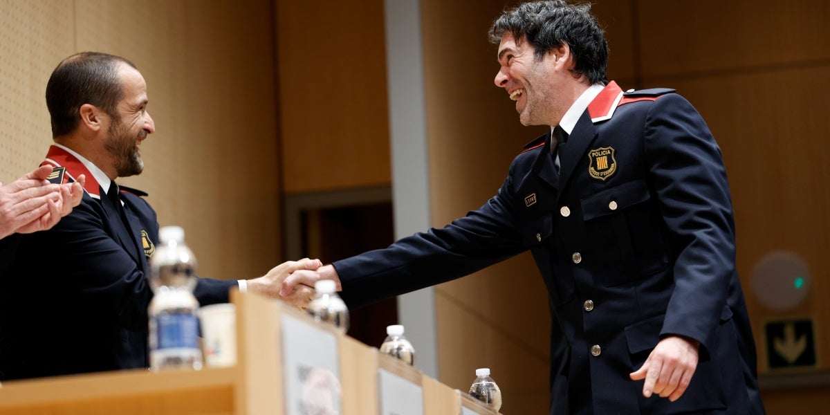 Els Mossos es reivindiquen durant el Dia de les Esquadres 2025, 48 hores després de la gran apagada. Autor: D.Jiménez.