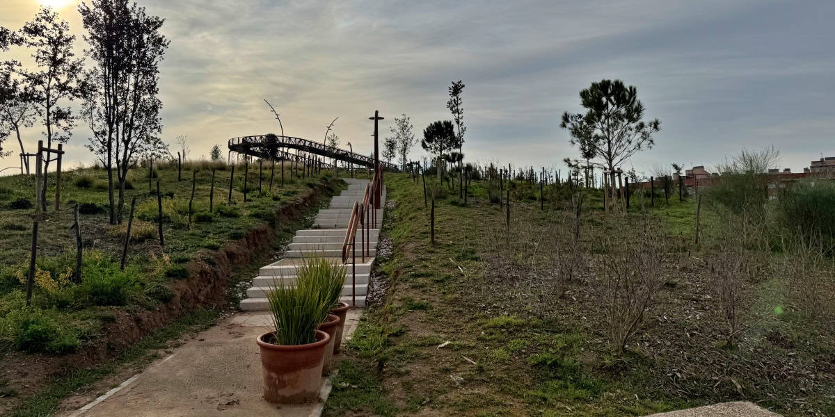 Un dels accessos al nou Parc de les Aigües. Autor: Ajuntament / cedida.