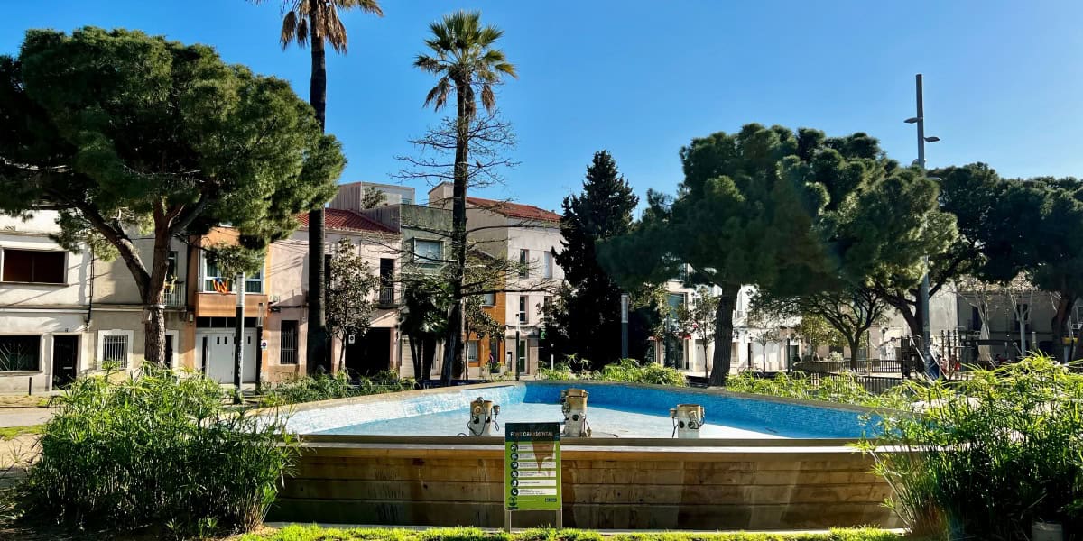 Acaba la sequera, que ha deixat Sabadell sense fonts ornamentals gairebé dos anys i mig.