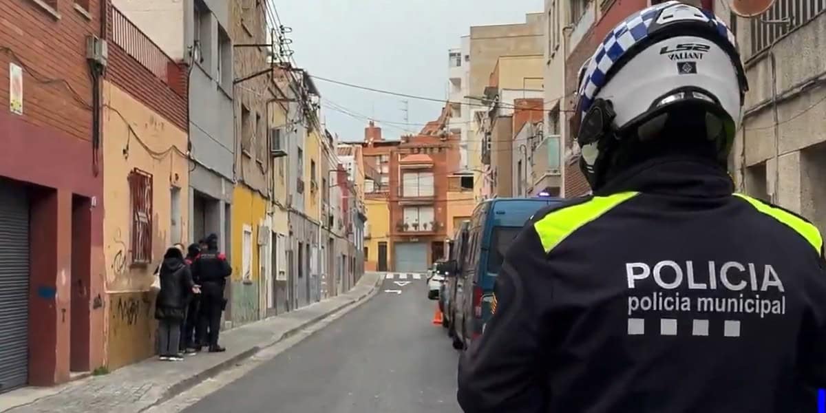Desallotjament al carrer d'Osona (Ca n'Oriac). Font: Ajuntament.