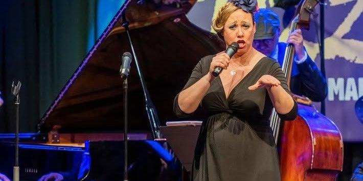 La Big Band Jazz Maresme amb Susanna Sheiman i Ricard Gili, punt i final del Jazz Terrassa. Font: Nova Jazz Cava via IG. 