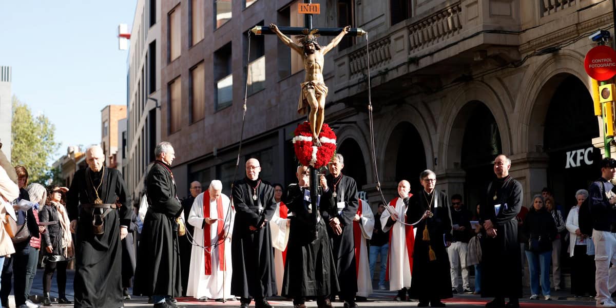 Via Crucis de Divendres Sant a Sabadell, el 18 d'abril de 2025. Autor: D.Jiménez.
