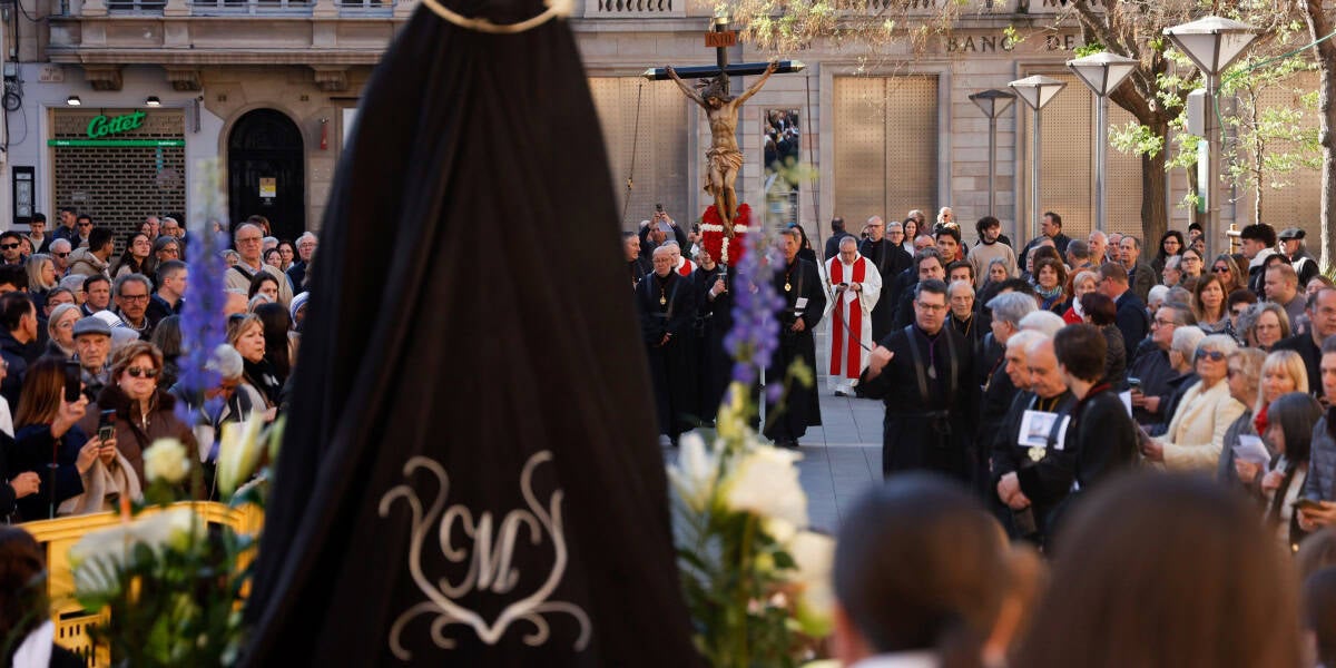 Via Crucis de Divendres Sant a Sabadell, el 18 d'abril de 2025. Autor: D.Jiménez.