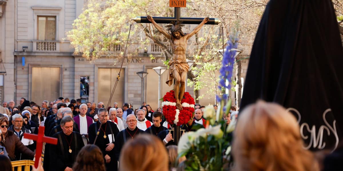 Via Crucis de Divendres Sant a Sabadell, el 18 d'abril de 2025. Autor: D.Jiménez.