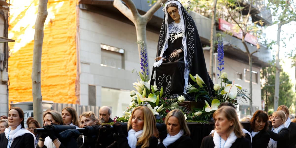 Via Crucis de Divendres Sant a Sabadell, el 18 d'abril de 2025. Autor: D.Jiménez.