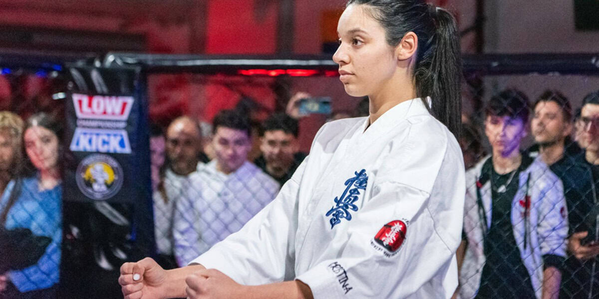 Foto de portada: La karateka Cristina López. Autor: Cedida