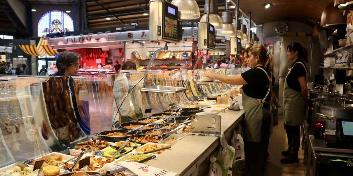 Parada al Mercat Central, aquest dilluns. Autor: ACN.