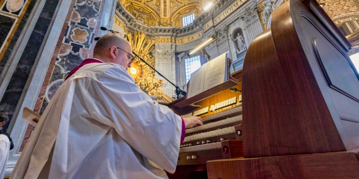 Josep Solé, organista sabadellenc al Vaticà. Autor: ACN.