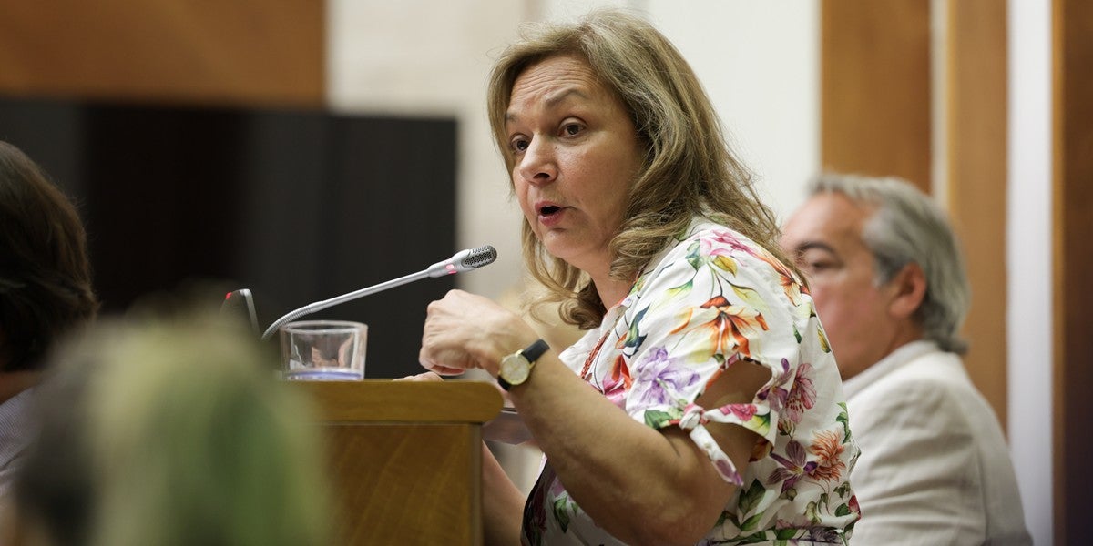 Foto portada: la portaveu del PP a l'Ajuntament, Cuca Santos. Autor: D.Jiménez.