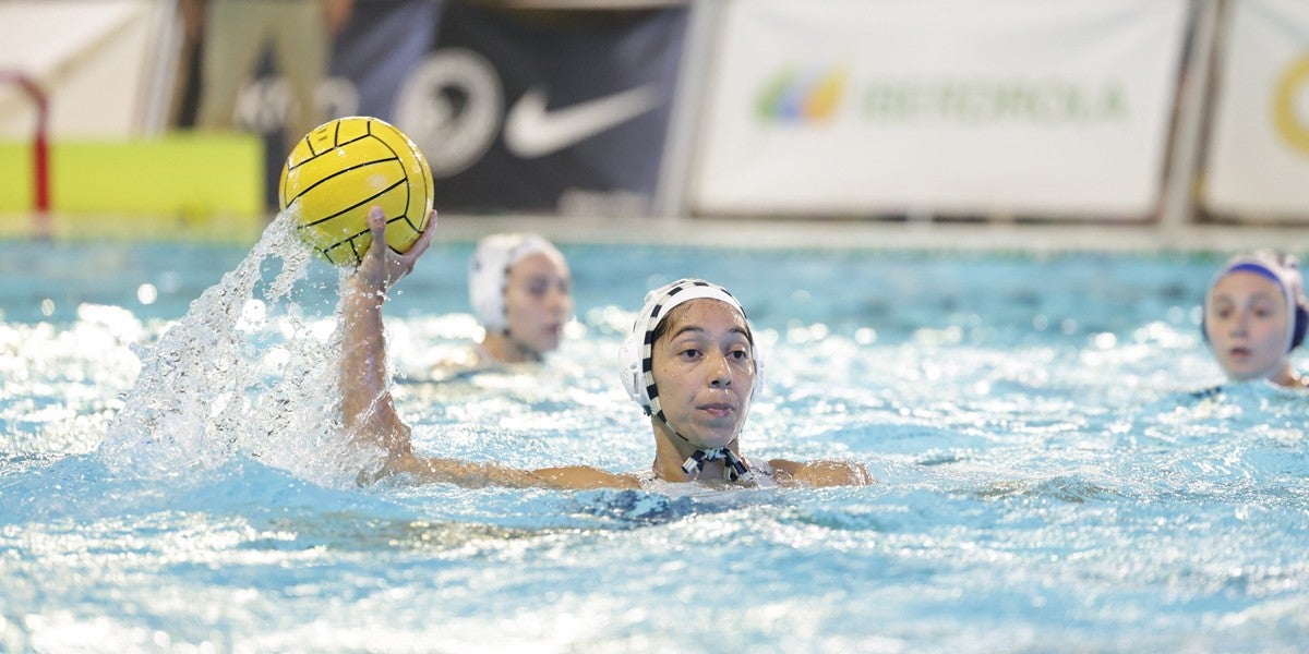 La waterpolista Mati Ortiz, en el seu darrer partit. Autor: D.Jiménez.