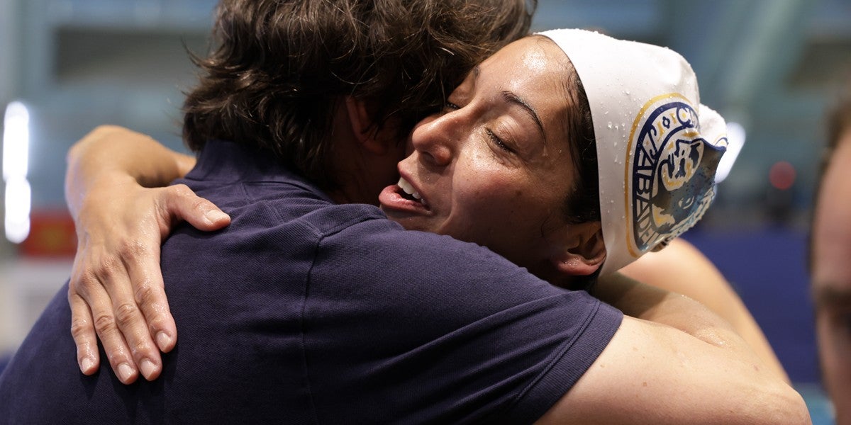 La waterpolista Mati Ortiz, en el seu darrer partit. Autor: D.Jiménez.