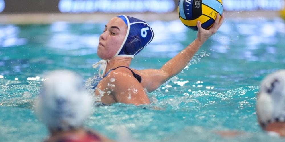La sabadellenca del CN Sant Andreu Nona Pérez, hat trick i MVP de la final. Autor: Euroaquatics.