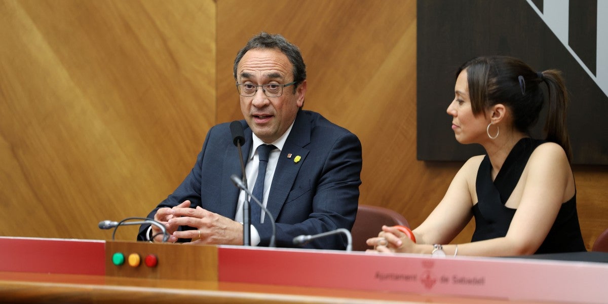 Josep Rull, al saló de plens. Autor: David Jiménez.