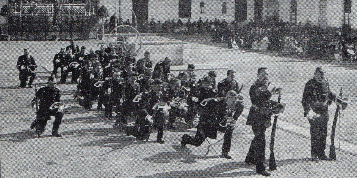 Celebració a la caserna de la Guardia Civil.